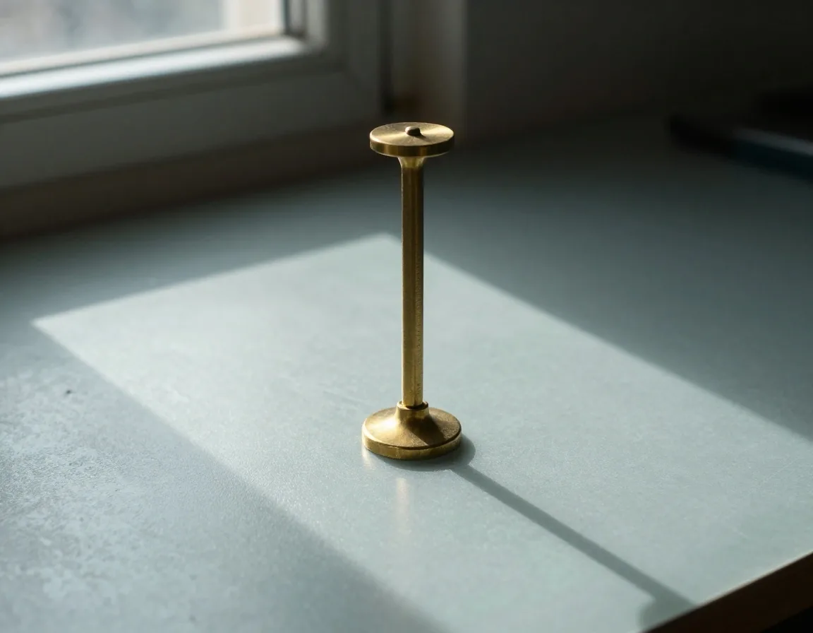 Precision measuring instruments on a brushed steel surface